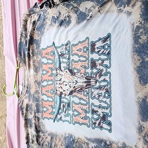 Mama cowhide bleached tee
